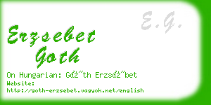 erzsebet goth business card